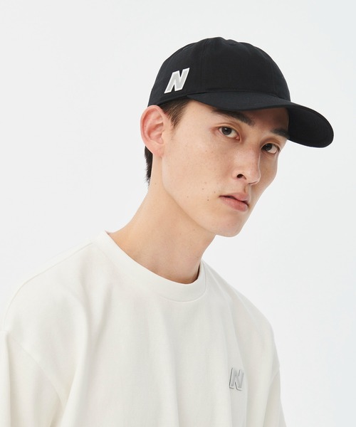 「New Balance」 キャップ ONE SIZE ベージュ レディース_画像2