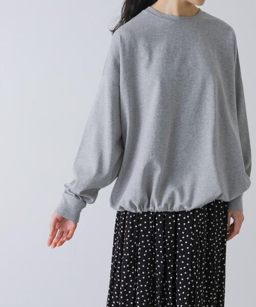 かぐれ tシャツ コットンドロストヘムカットソー レディース