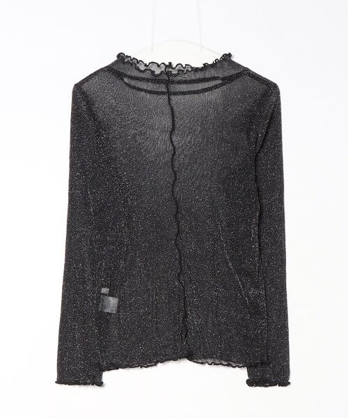 「apres jour」 長袖ブラウス X-LARGE ブラック レディース_画像2