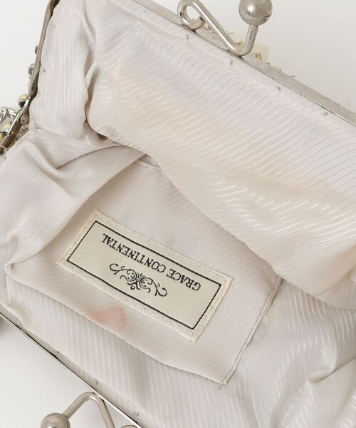 「GRACE CONTINENTAL」 ビジュー2WAYバッグ - シルバー レディース_画像4
