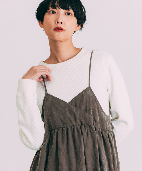 「Freada」 長袖カットソー ONE SIZE グレー レディース_画像3