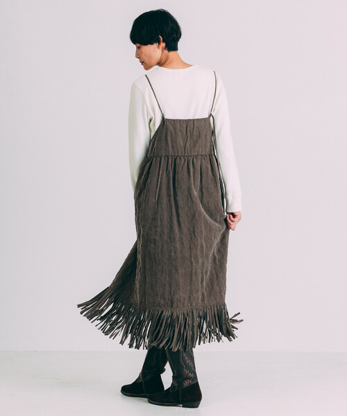 「Freada」 長袖カットソー ONE SIZE グレー レディース_画像7