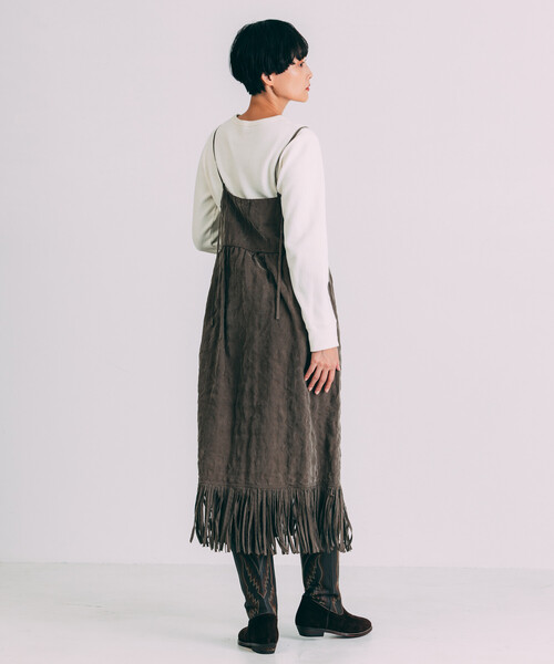 「Freada」 長袖カットソー ONE SIZE グレー レディース_画像8