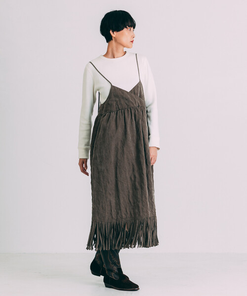 「Freada」 長袖カットソー ONE SIZE グレー レディース_画像9
