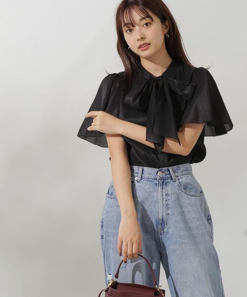 「PROPORTION BODY DRESSING」 半袖ブラウス SMALL ベージュ レディース_画像3