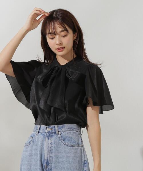 「PROPORTION BODY DRESSING」 半袖ブラウス SMALL ベージュ レディース_画像5