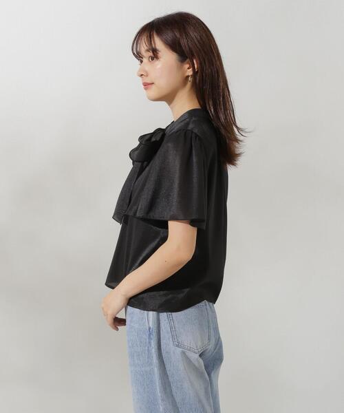 「PROPORTION BODY DRESSING」 半袖ブラウス SMALL ベージュ レディース_画像9