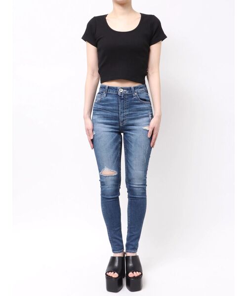 GYDA（ジェイダ） tシャツ 半袖 レオパードバックリボントップス