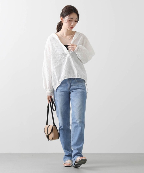「Gready Brilliant」 長袖シャツ FREE オフホワイト レディース_画像6