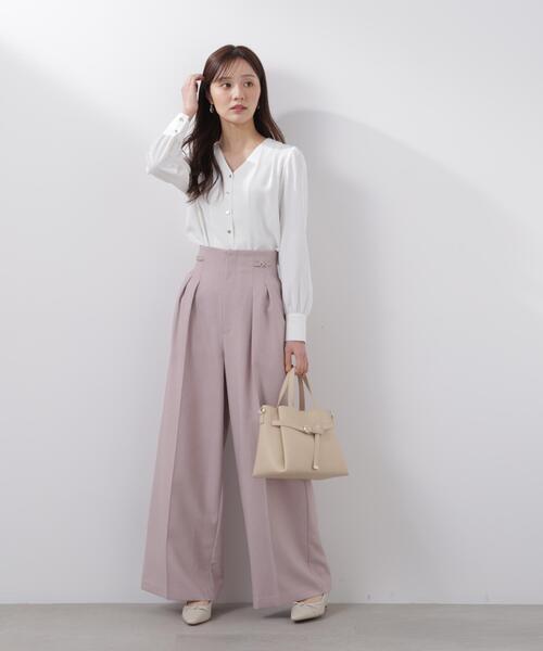 「PROPORTION BODY DRESSING」 長袖ブラウス SMALL ホワイト レディース_画像4