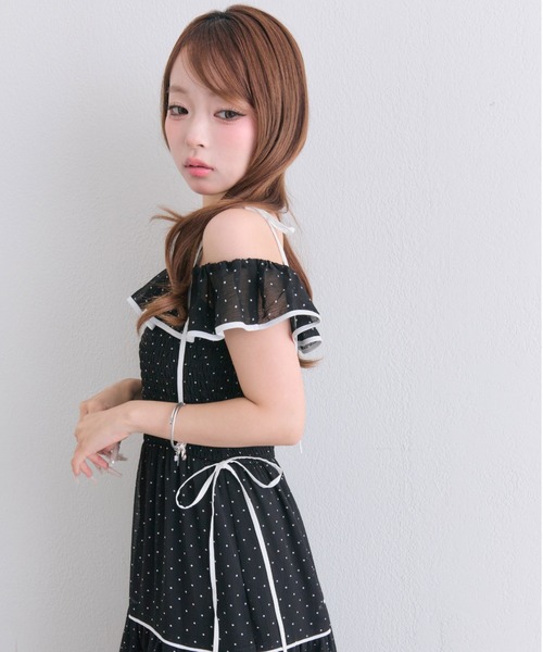 OLIVE des OLIVE（オリーブデオリーブ） ワンピース Milky Star フリル