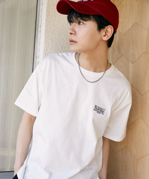 「Russell Athletic」 半袖Tシャツ MEDIUM チャコールグレー メンズ_画像5