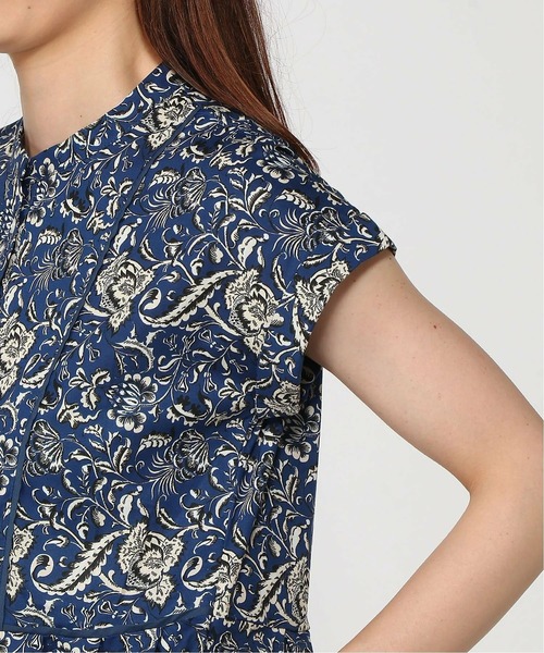 「PREFERIR」 半袖ワンピース MEDIUM ネイビー レディース_画像4