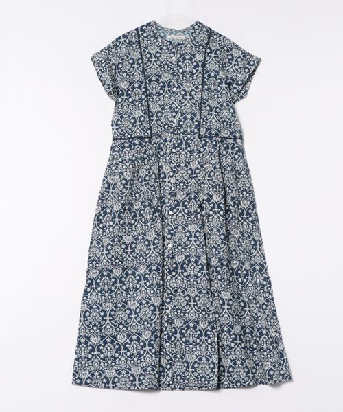 「PREFERIR」 半袖ワンピース MEDIUM ネイビー レディース_画像6