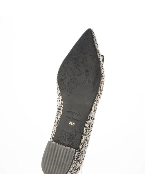 「Launa lea」 フラットパンプス 24.0cm ブラック レディース_画像7