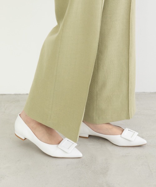 「Launa lea」 フラットパンプス 24.0cm ブラック レディース_画像8
