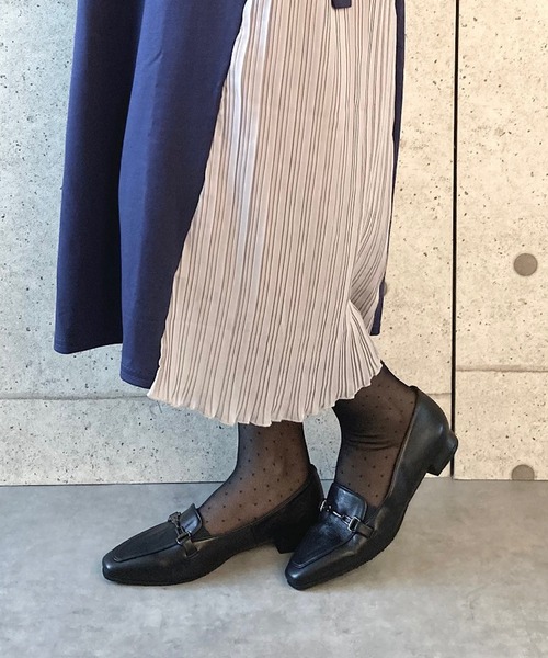 「blanc/bleu」 パンプス 23.5cm ブラック×ホワイト レディース_画像7
