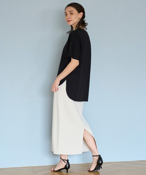 「UNFILO」 ニットスカート SMALL ベージュ レディース_画像8