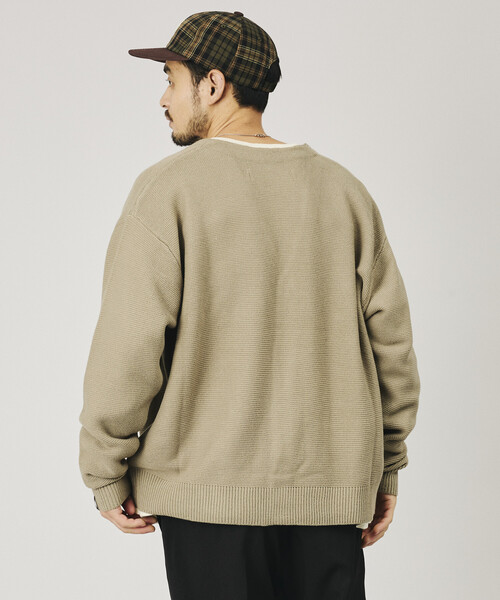 RED KAP（レッドキャップ） カーディガン 別注 ガーター編み ソリッド