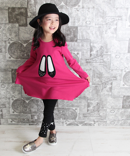 Rora（ローラ） レギンス スパッツ エスト 黒 アシンメトリー レギンス