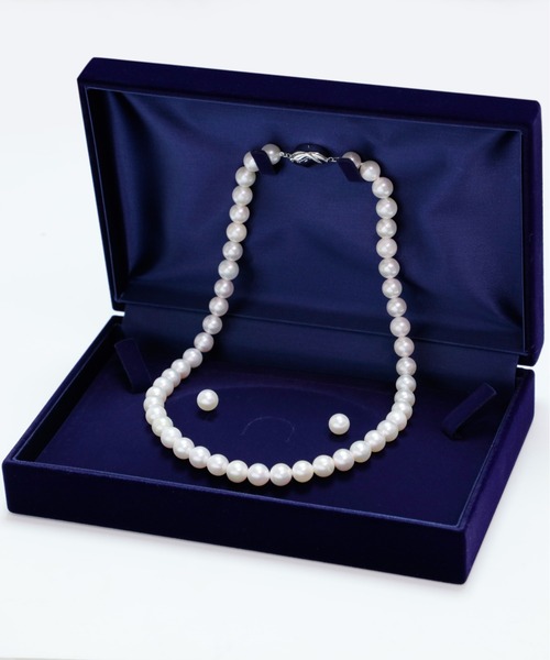 【新品未使用】L&Co. アコヤ真珠 パールネックレス ピアス セット 8mm Jewel closet by L&Co. ピアス あこや真珠 パールネックレス