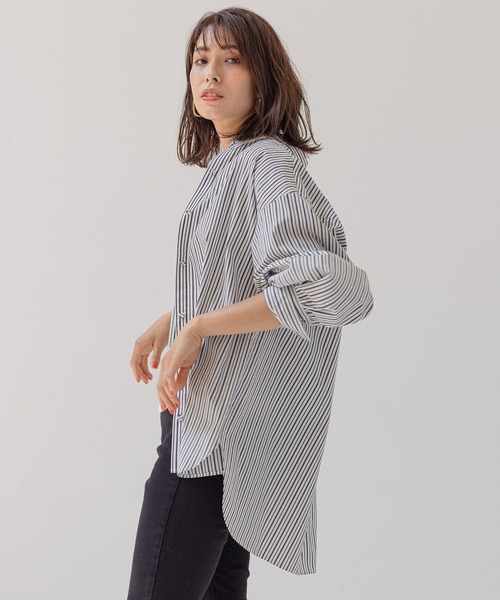 BAYFLOW（ベイフロー） レディース シャツ ブラウス ストライプシャツ