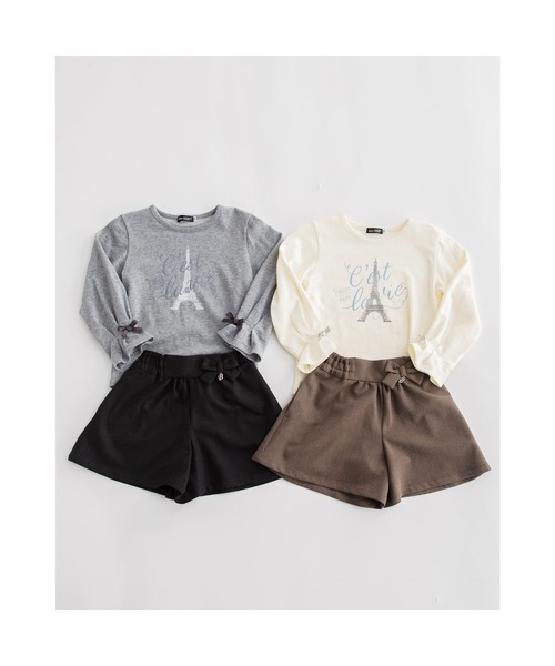 BeBe（ベベ） スウェット BeBe/ミニウラゲエッフェル塔プリント