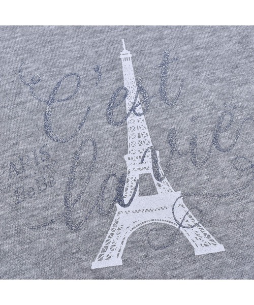 BeBe（ベベ） スウェット BeBe/ミニウラゲエッフェル塔プリント