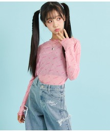 ANAP GiRL（アナップガール） ブラウス シャツ 総ロゴシアートップス