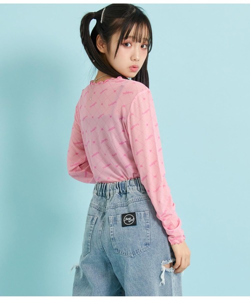 ANAP GiRL（アナップガール） ブラウス シャツ 総ロゴシアートップス