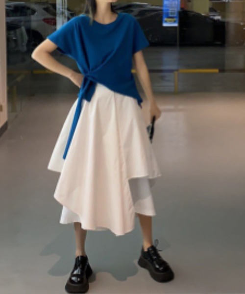 deux amour スカート イレギュラーヘムフレアスカート : ZOZOTOWN