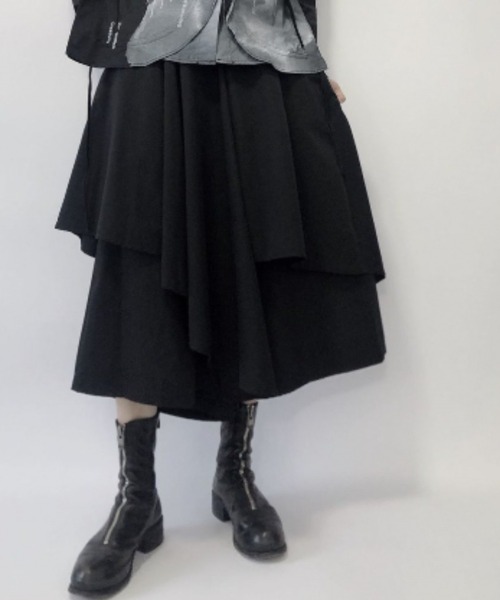 コムコム　変形イレギュラーヘムスカート コムコム 変形イレギュラーヘムスカート コムコム 変形イレギュラー