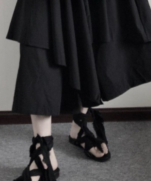 deux amour スカート イレギュラーヘムフレアスカート : ZOZOTOWN