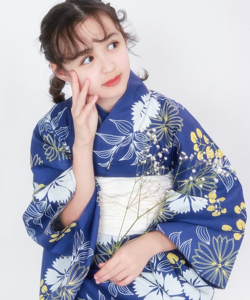 楽天市場】【13％OFF】子供 浴衣 3点 セット ( 浴衣 帯 下駄