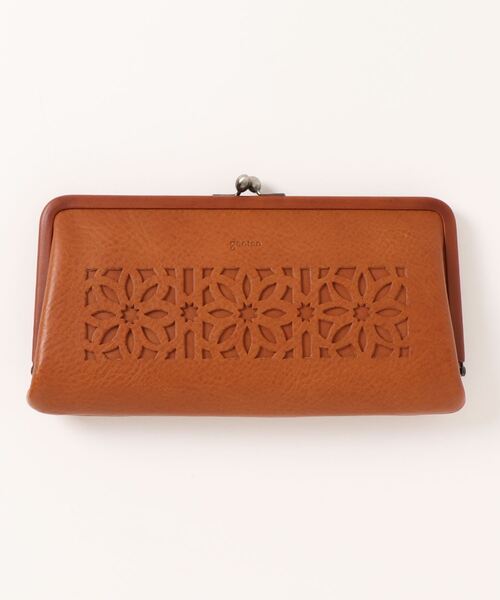 genten ゲンテン カットワーク 口金長財布 genten（ゲンテン） 財布 カットワーク 口金長財布 レディース メンズ