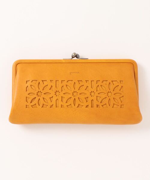genten（ゲンテン） 財布 カットワーク 口金長財布 レディース メンズ