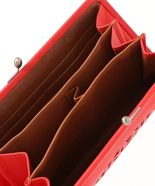 genten（ゲンテン） 財布 カットワーク 口金長財布 レディース メンズ