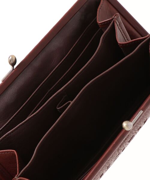 genten（ゲンテン） 財布 カットワーク 口金長財布 レディース メンズ