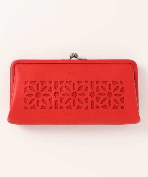 genten（ゲンテン） 財布 カットワーク 口金長財布 レディース メンズ