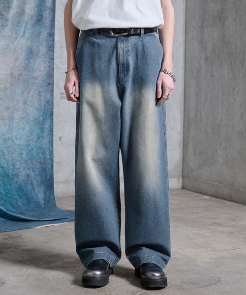 TTT MSW（ティー） ワイドパンツ ジーンズ 「TTTMSW/ティー」Denim
