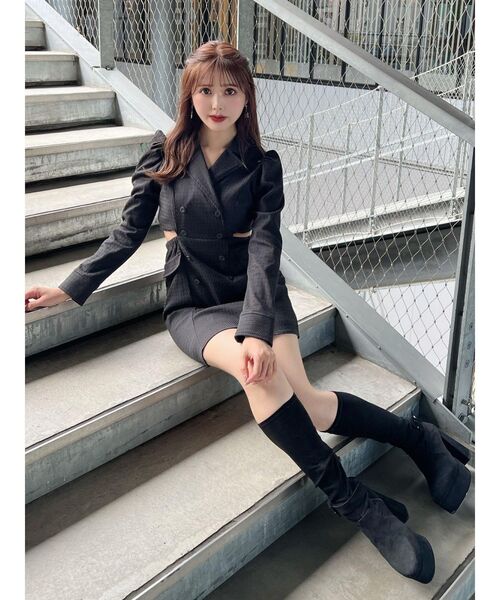 ワンピース テーラードジャケットライクワンピース レディース  