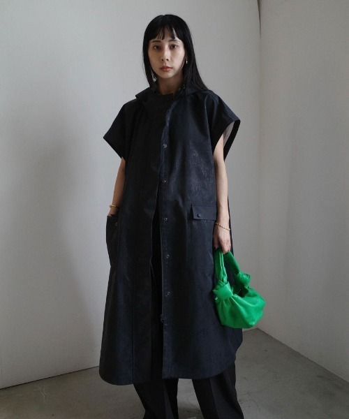 Ameri WAVE STITCH HEAT POLAK LONG COAT