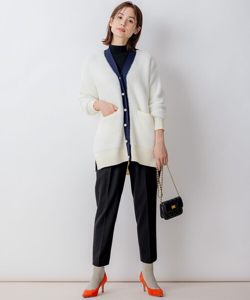 組曲（KUMIKYOKU） カーディガン ナイロンファーニット カーディガン