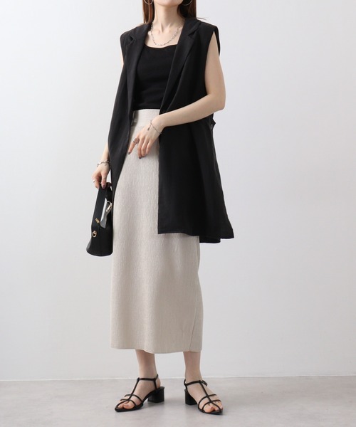 EGLANTINE ベスト ジレ Eglantine テンセル混リネンジレ