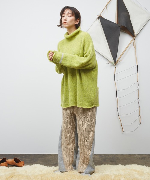 Dulcamara（ドゥルカマラ） セーター ニット Mixブークレーハイネック