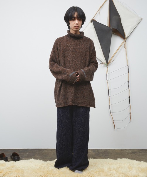 Dulcamara（ドゥルカマラ） セーター ニット Mixブークレーハイネック