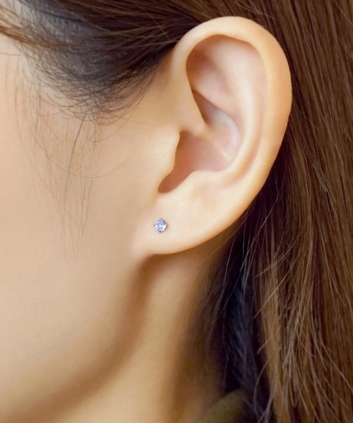 TAKE-UP（テイクアップ） ピアス Ptタンザナイト セカンドピアス