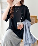 tシャツ 袖口くるりん。ワンポイント刺繍ハーフ...の詳細画像4