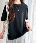 tシャツ 袖口くるりん。ワンポイント刺繍ハーフ...の詳細画像5