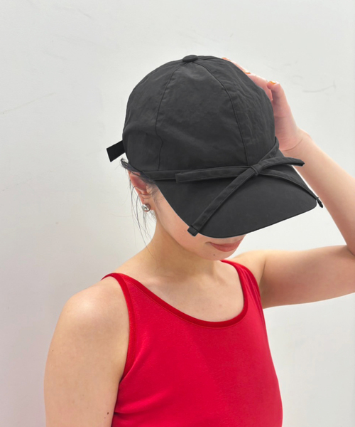【AWESOME NEEDS】 HAT_RIBBON_LACE_WHITE ●送料・関税込● AWESOME NEEDS キャップ 帽子 「AWESOME NEEDS/オーサムニーズ
